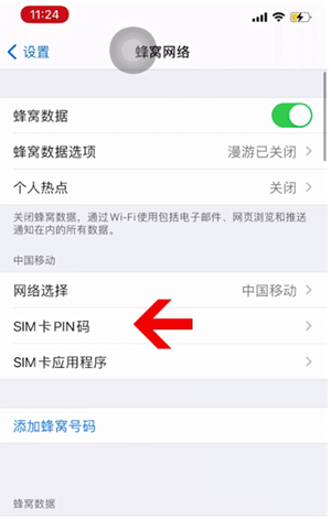 柞水苹果14维修网分享如何给iPhone14的SIM卡设置密码 