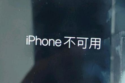 柞水苹果服务网点分享锁屏界面显示“iPhone 不可用”如何解决 