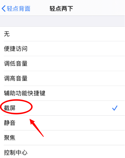 柞水苹果手机维修分享iPhone12如何启用双击截屏 